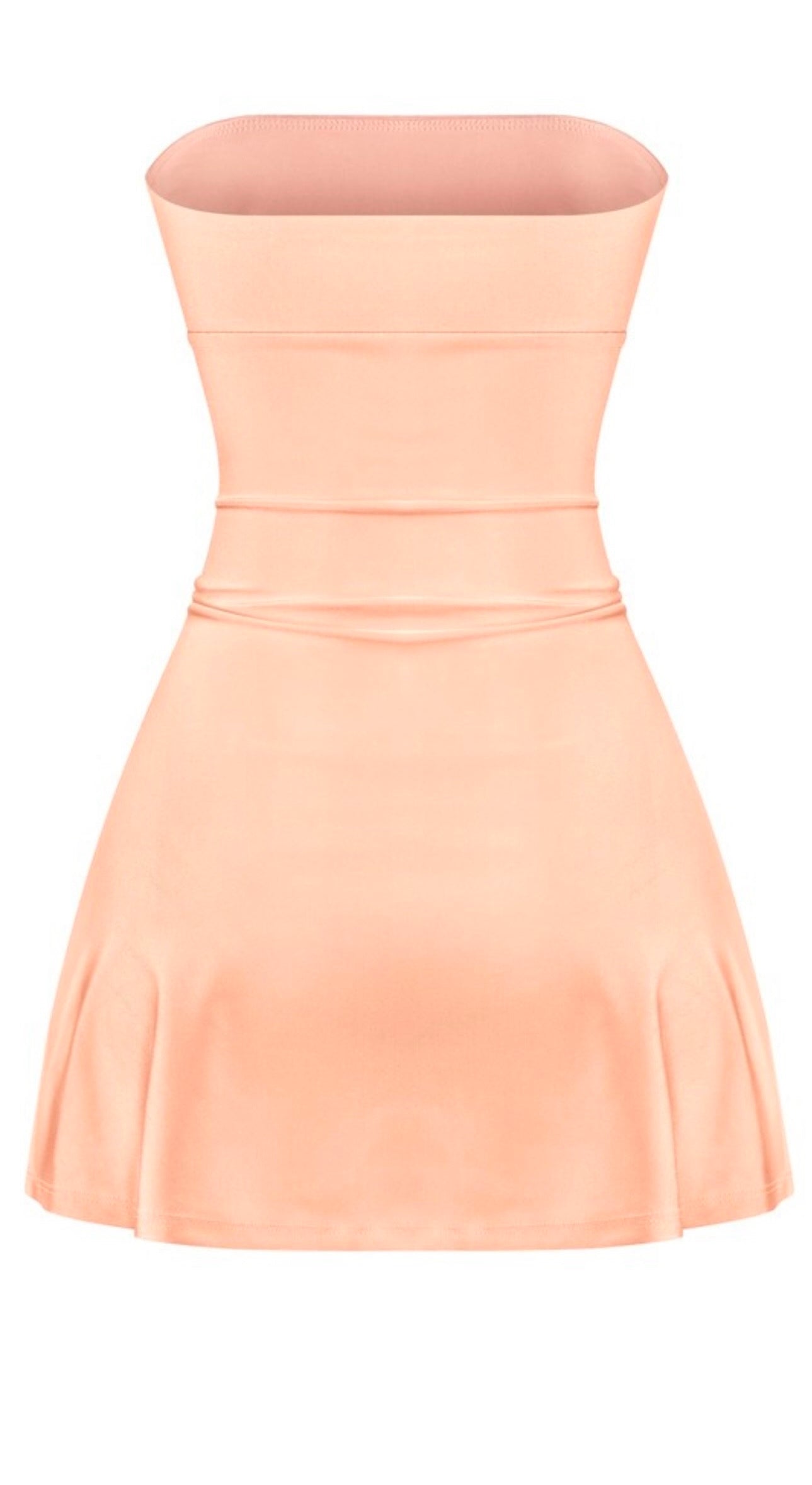 Peach Doll Strapless Mini