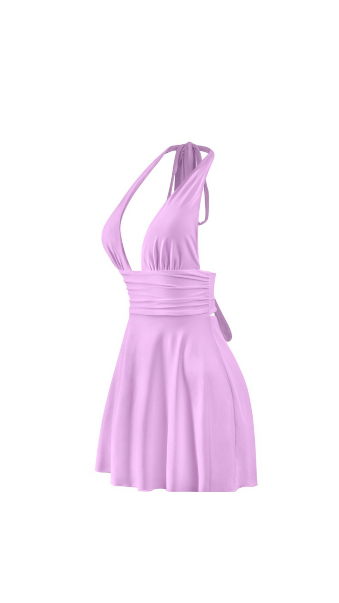 Daisy Lavender Mini Dress