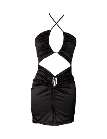 baddie black dress Vixen Baddie Glove Mini Dress Set - Black